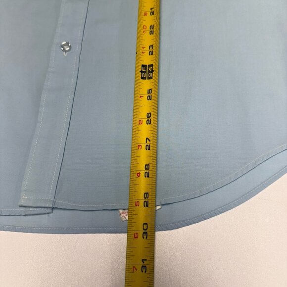 Givenchy Monsieur Button Up Long Sleeve Shirt Mens L/XL 22x29 Blue - Picture 9 of 9